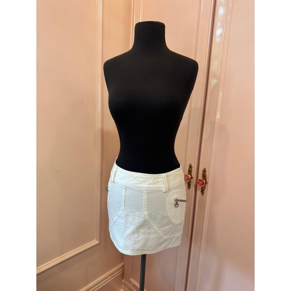 Vintage Versus Versace white mini skirt - Made in Italy - IT 40 / US 4